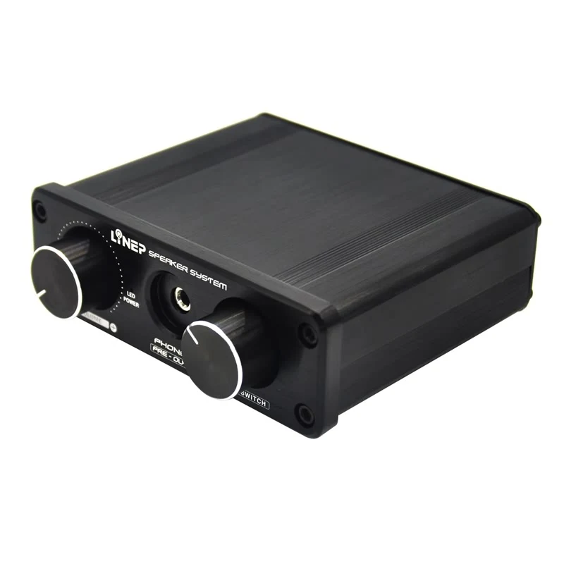 

4-Line In 3.5mm Headphone+RCA Output 3D Audio Switcher Amplifier 12V Portable Audio Preamplifier