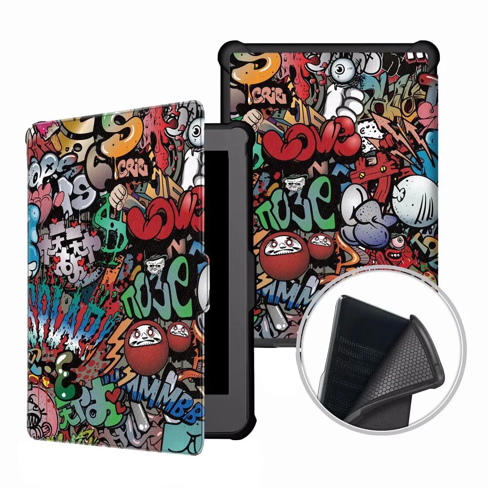 

Tablets Case Protective 2018 New Ultra-thin Smart Leather Case Stand Cover For Kobo Clara HD 2018 6.0inch