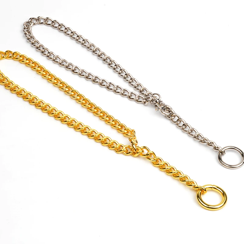 Cool Handmade Silver Chain Choker Necklace for Women Men Girls Punk Gothic Metal Chain Collar with O Round - Image 2