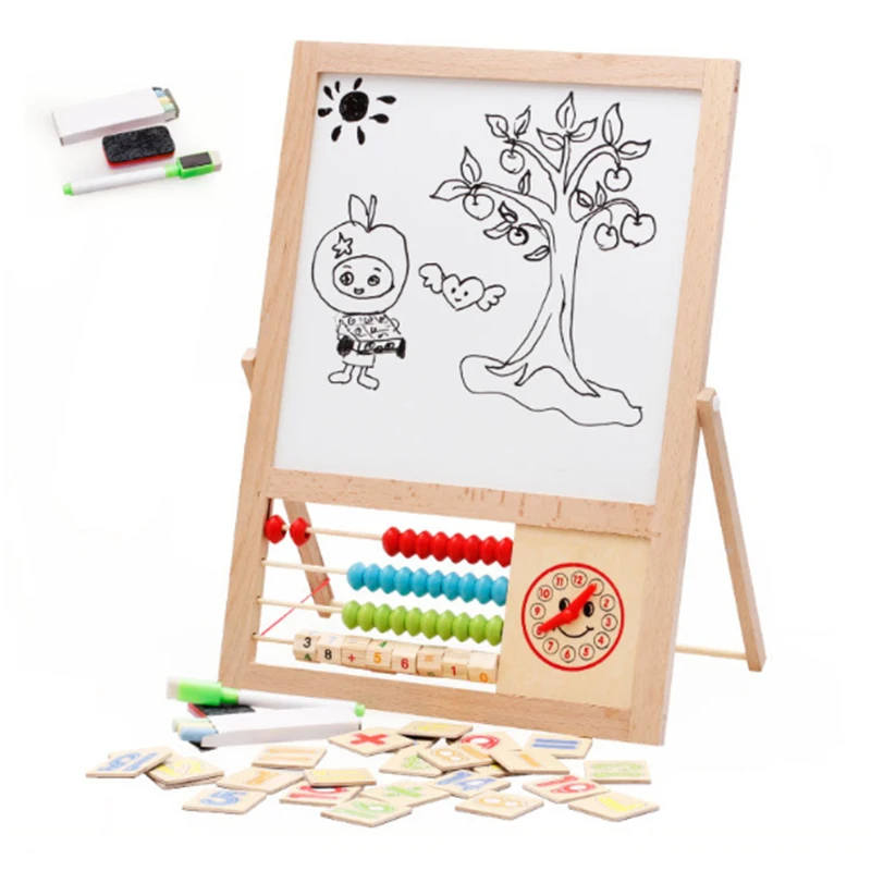 New Wooden Drawing Writing Board Early Educational Kids