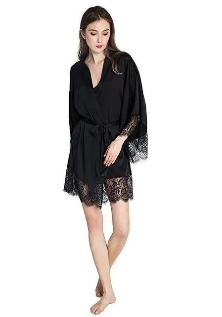 braut kimono spitze sexy hochzeit morgenmantel frauen kurz satin braut robe braut kimono spitze sexy hochzeit morgenmantel frauen kurz satin braut robe