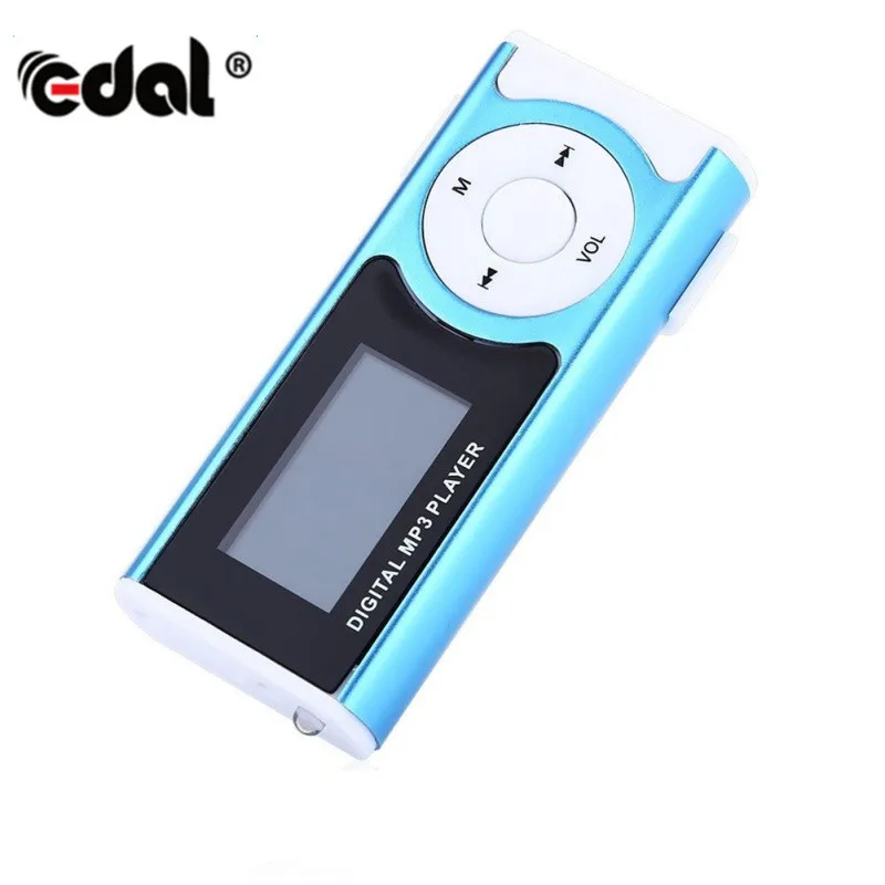 Portable USB Clip LCD Screen MP3 player Media Player Supports 8GB Micro SD for Music Player/ Media Player