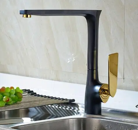 

high quality gold and black basin faucet cold and hot single lever bathroom sink faucet water tap faucet kitchen faucet 4 colors