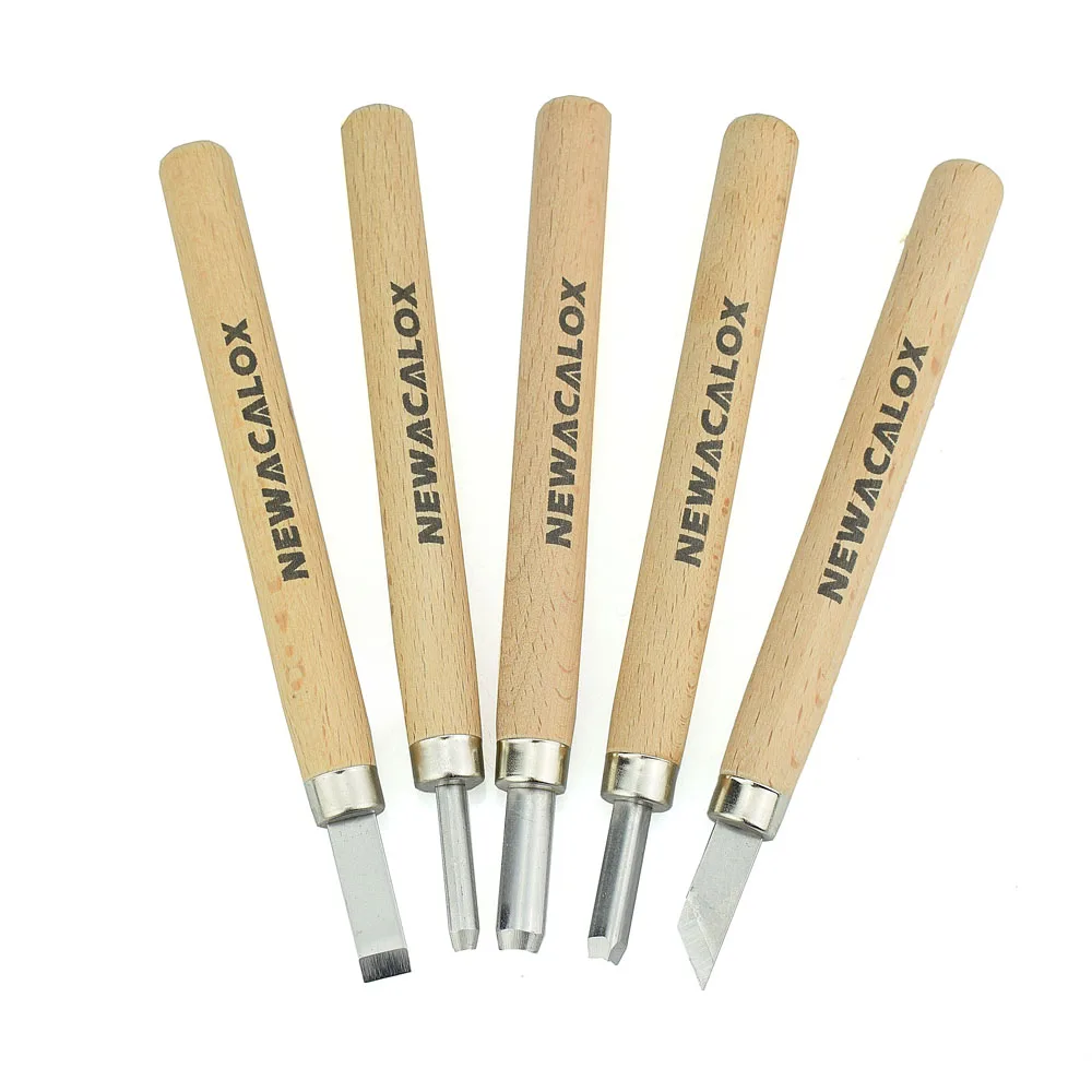 5pcs Woodcut Knife Scorper Hand Cutter Wood Carving Tools ...