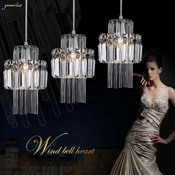 

Dining room pendant crystal lamp 3 lights hanging lighting restaurant crystal pendant lamp kitchen bar wedding room lighting