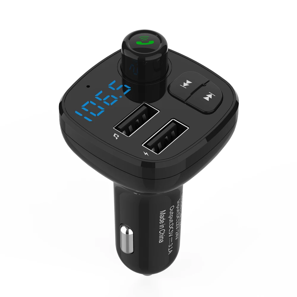 

LCAV BT12 FM Transmitter Car Charger Dual USB Smart Phone Handfree MP3 player