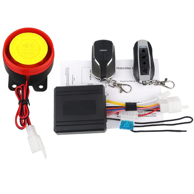 

1 Set Motorcycle Anti-theft Security Alarm Protection System 125db Remote Control Scooter Motorbike Security Engine Alarm System