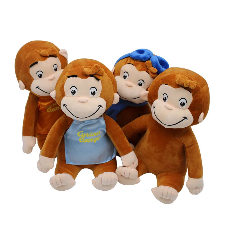 

Curious George Kawaii Cute Plush Monkey Toys for Children 30cm
