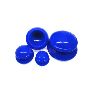 

4pcs anti cellulite vacuum cupping moisture absorber silicone cup facial body massage therapy tool chinese vacuum cans