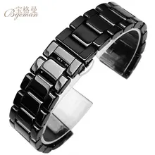 Для samsung gear S2/S3 ремешок для часов качественный керамический ремешок для часов 20 мм 22 мм Роскошный металлический браслет для huawei watch 2