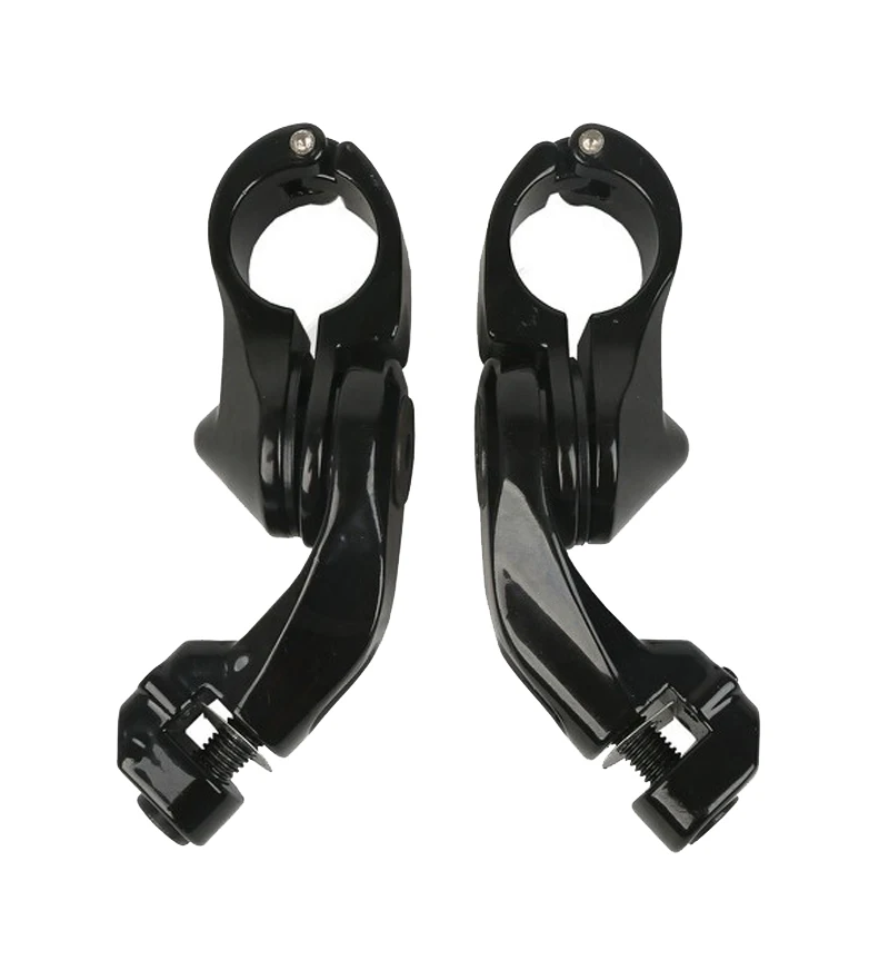 Black Short Angled Adjustable 32mm Highway Peg Mount Kit For Harley