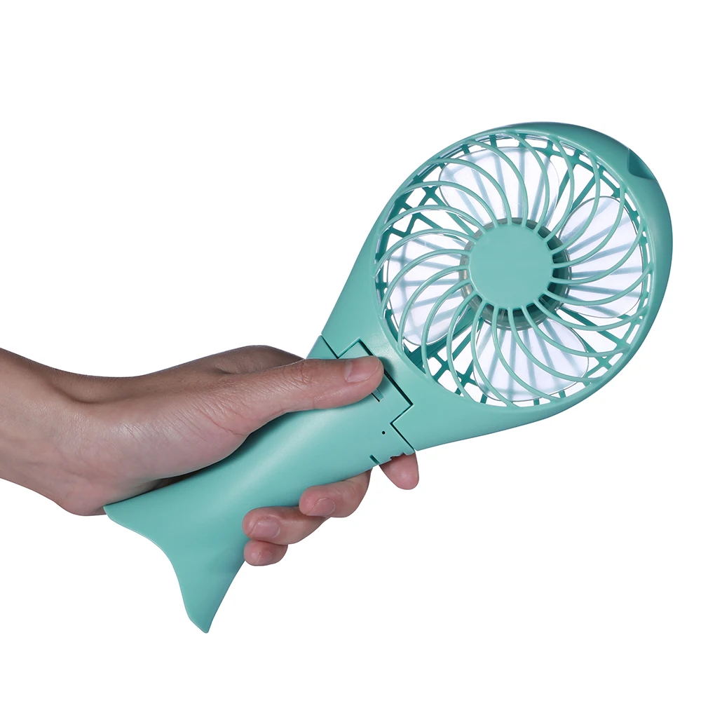 Portable Handheld Mermaid Fans Rechargeable Air Conditioner Usb Housing