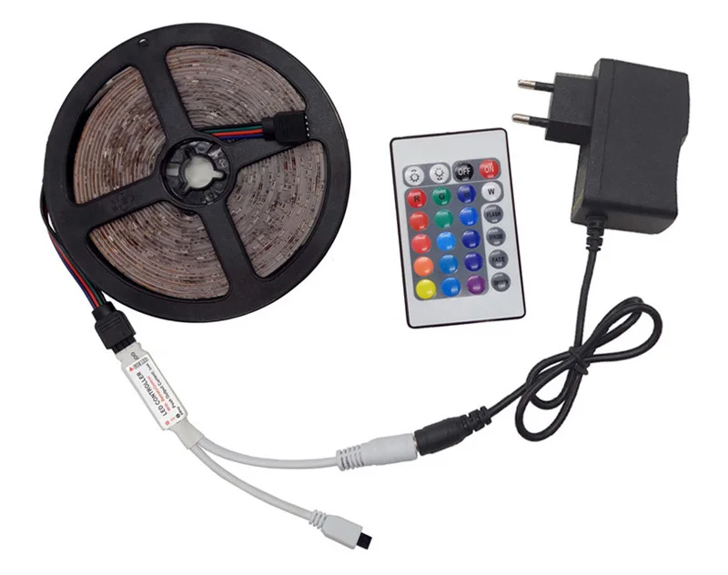 2835 RGB led strip set 5M 10M IP20 Non-waterproof IP65 Waterproof led tape led ribbon colorful strip