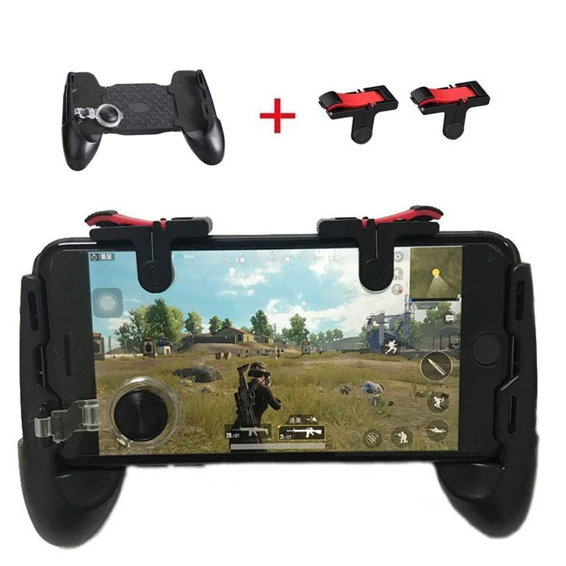

Mobile Game Controller Sensitive Shoot Aim Keys L1R1 Gaming Triggers for PUBG/Knives Out/Rules Survival,Supports 4.7-6.4 inche