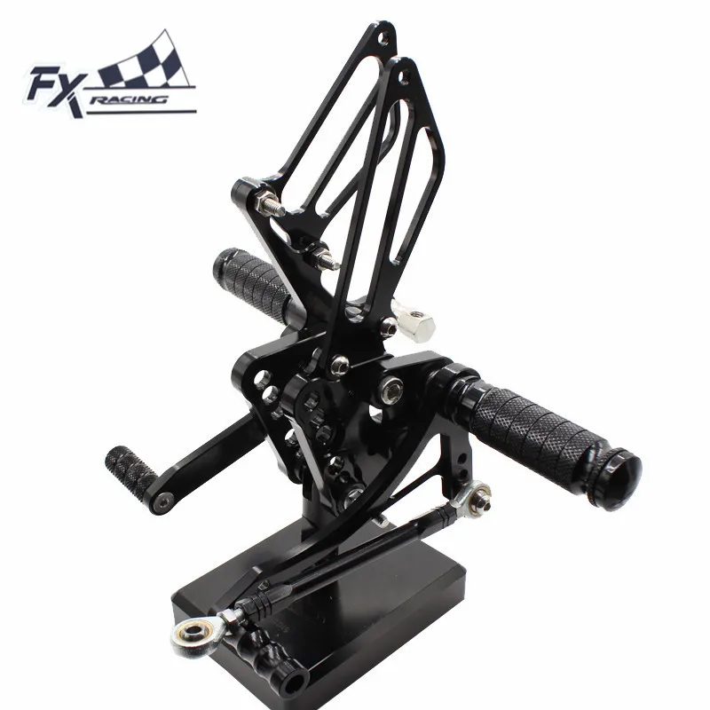 

CNC Aluminum Motorcycle Foot Pegs Rest Footpegs Pedals Rearset Footrest Rear Set For Suzuki GSXR1000 GSXR 1000 K5 K6 2005 2006