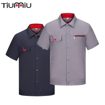 

UNnisex Auto Repair Coveralls Work Clothes Summer Breathable Uniforms Mono Trabajo Repair Workshop Sets Overalls Wholesale