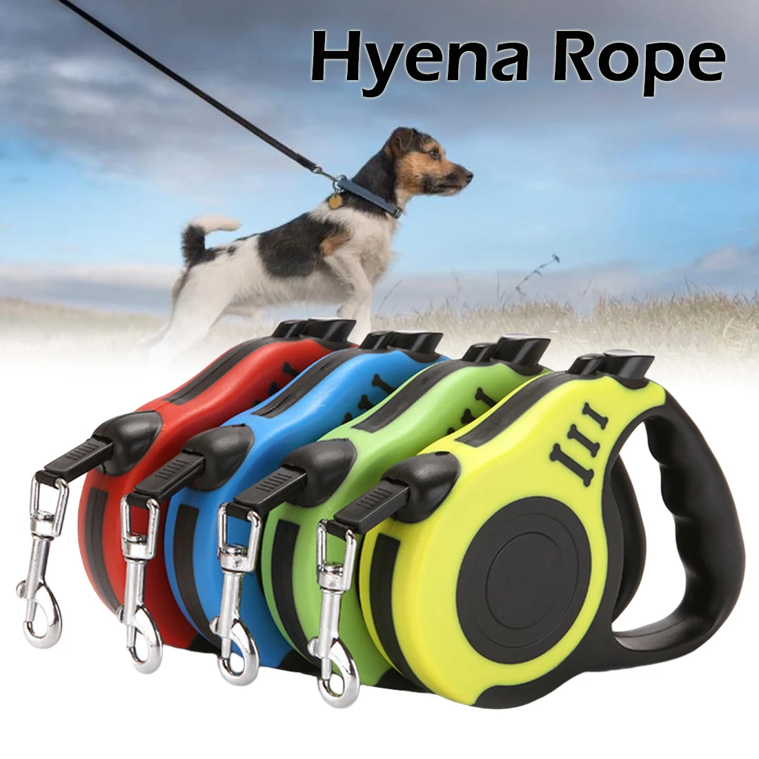 3/5M Automatic Retractable Dog Leash Training Puppy Extending Traction