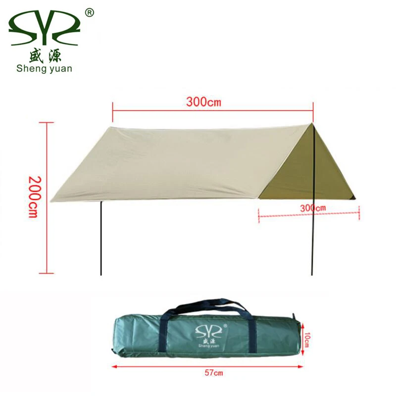 Wide Shelter Camping Tent Outdoor Waterproof Canopy Tarp Sunshade Folding Tents