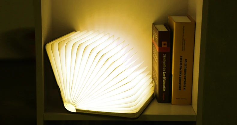 2 шт Деревянный Складной СВЕТОДИОДНЫЙ ночник Booklight большой размер USB перезаряжаемая книга лампа подарок горячий