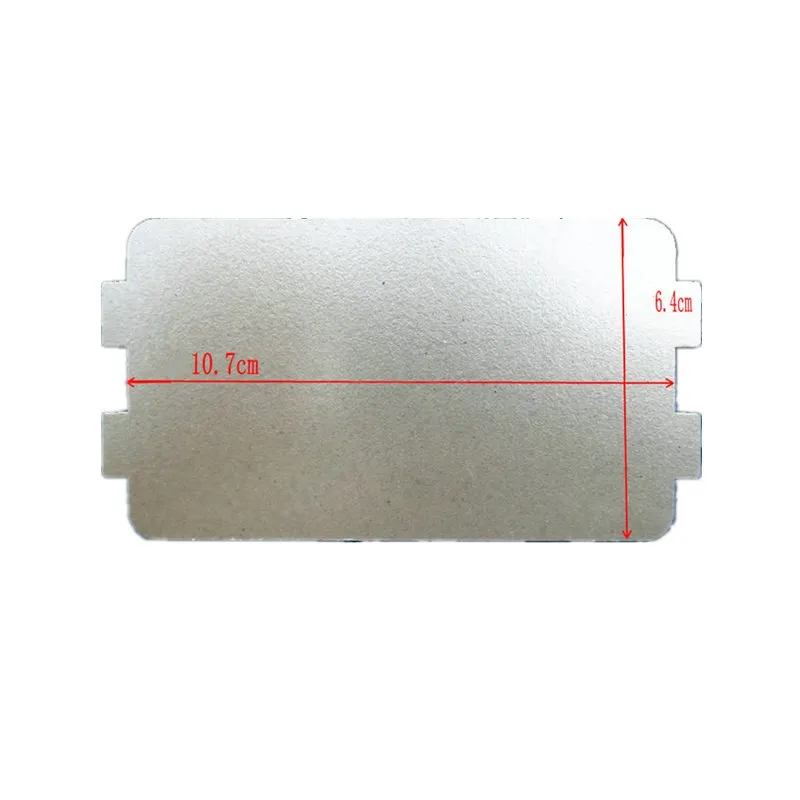 5 pcs mica sheets 107mm*64mm for midea microwave oven magnetron cap microwave oven plates parts microwave oven mica sheet microwave oven spare parts