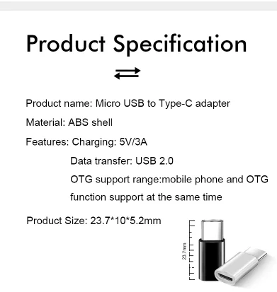Адаптер Micro USB Type C зарядный кабель для Huawei p20 Lite Oneplus 5 6 5T зарядное устройство