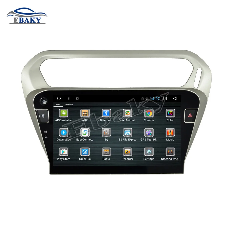 Sale NaviTopia 9inch 1GB/2GB RAM Quad Core/Octa Core Android 7.1/8.1 Car DVD Radio for Citroen C-Elysee 2014- with GPS/wifi 4
