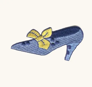 

Embroidery Shoe Emblem Made by Twill with Heat Cut Broder and Iron On Backing Welcome Customized & MOQ50pcs Free Shipping