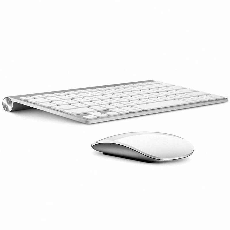 Russian Keyboard Ultra-Thin For Apple Style Wireless Keyboard Mouse Combo Wireless Mouse for MAC Windows XP/7/10 Tv Box