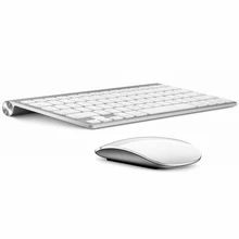 Русская клавиатура ультра-тонких для Apple , стиль шоколад беспроводные клавиатуру и мышь беспроводная мышь для Windows XP / 7 / 10 Tv Box клавиатура беспроводная беспроводная мышь