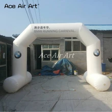 Индивидуальные рекламные надувные стоячие арки входа или стартовый финишный арки линии с трубчатой базой для гонки и рекламы