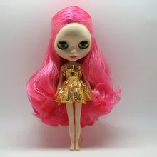 Обнаженная фигурку куклы(смешанный розовые волосы