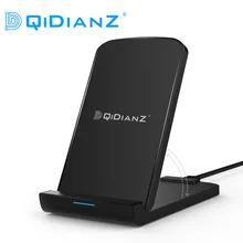 DQiDianZ 10 Вт Qi Быстрое беспроводное зарядное устройство для iPhone X XS MAX XR 8 Plus Беспроводная зарядная панель для samsung S7 S8 S9 Edge