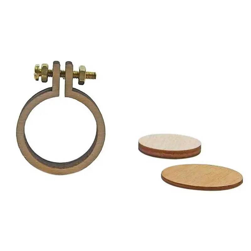 

Mini Wooden Cross Stitch Hoop Ring Embroidery Circle Sewing Kit Frame Craft Tools Wood Frame Embroidery Hoop
