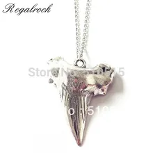 Regalrock модное ожерелье с подвеской в виде зуба акулы