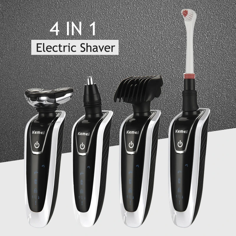 

4 In 1 Washable Electric Shaver Men's Personal Care Tools Cordless Nose And Sideburns Trimmer Professional Electric Razor 42