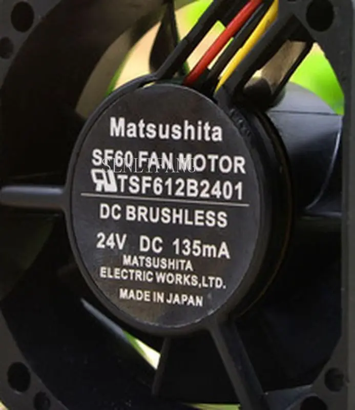 Для Matsushita TSF612B2401 вентилятор охладителя сервера DC24V 90mA 60x60x25 мм 3 провода