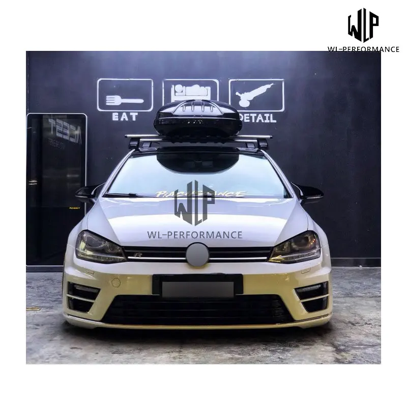 Golf 7 MK7 автомобильные комплекты кузова PP Неокрашенный передний бампер для губ задний бампер боковые юбки для VW GOLF7 MK7 R20 автомобильный Стайлинг-UP