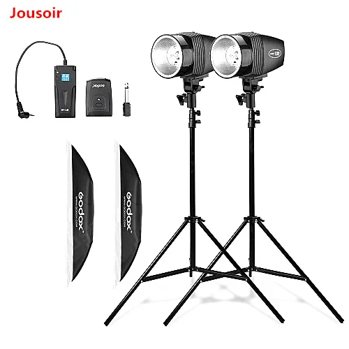 Godo x 2x150W фото портрет Strobe Flash Studio светильник фон для фотосъемки с софтбоксом стенд