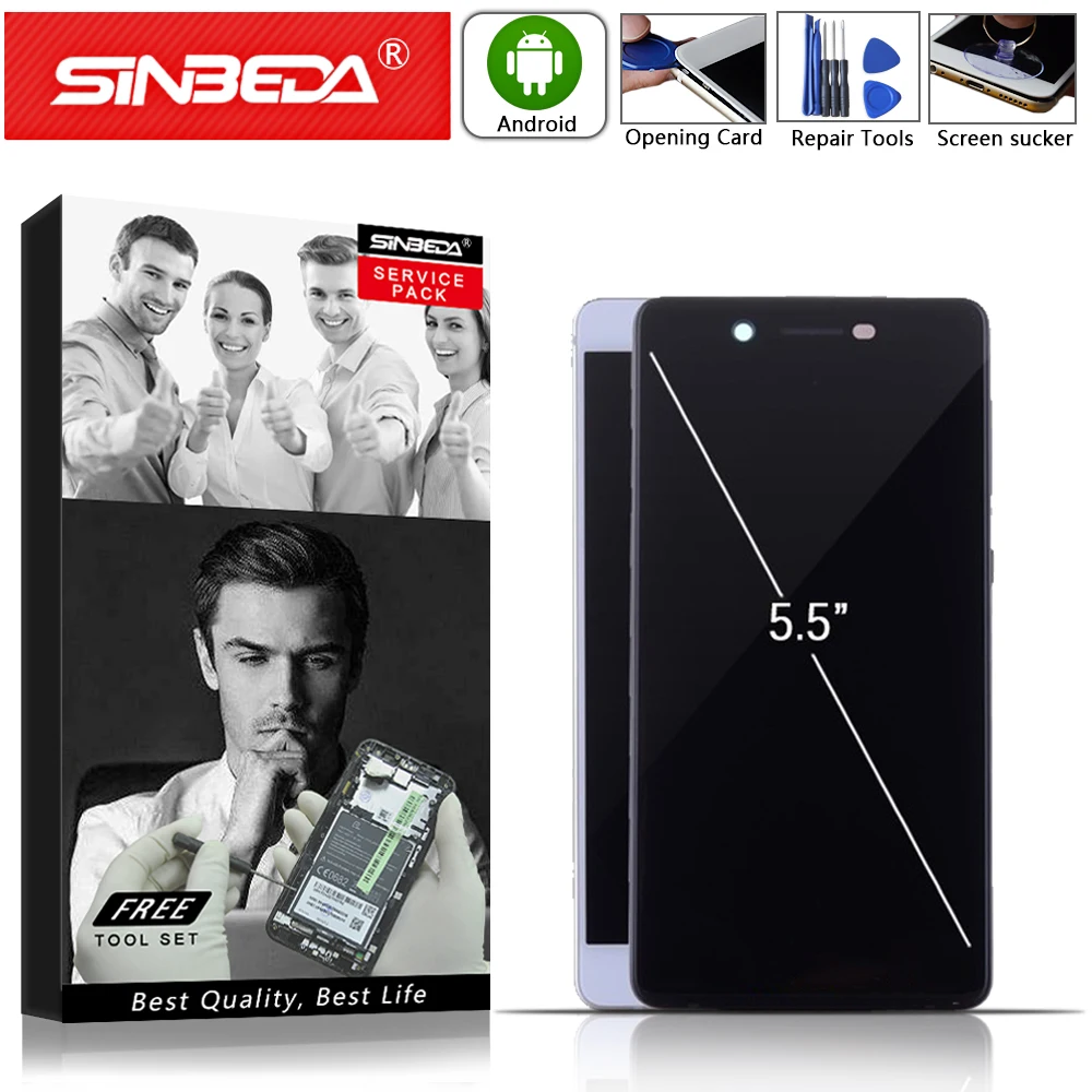 

5.2"Sinbeda For NOKIA 7 LCD Display Touch Screen withFrame Digitizer Assemble For NOKIA 7 Display For Nokia7 Screen Replacement@