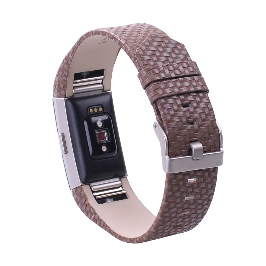 Genuine Leder Ersatz Uhrenarmband Armband Band Strap für FitBit Charge 2 Neu 