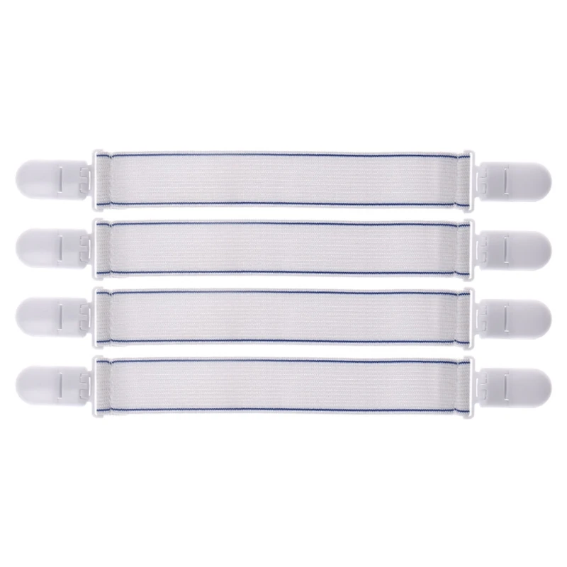 4Pcs Bed Sheet Clip Elastic Gripper Strap Fastener Mattress Cover Holder Grips