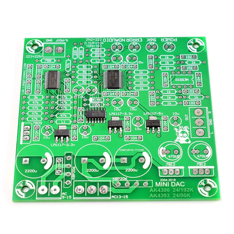 24 бит 192 кГц ЦАП Декодер CS8416+ AK4396+ NE5532P SPDIF к аудиовыходу ЦАП T0491