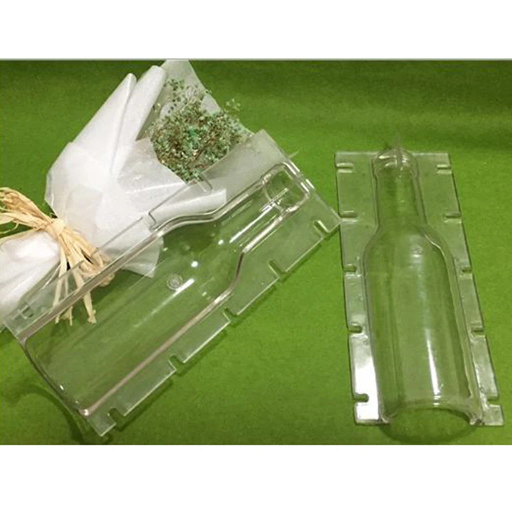 Winebottle Shaped Plastic Clear Candle Molds Soap Mould Candles Making Craft