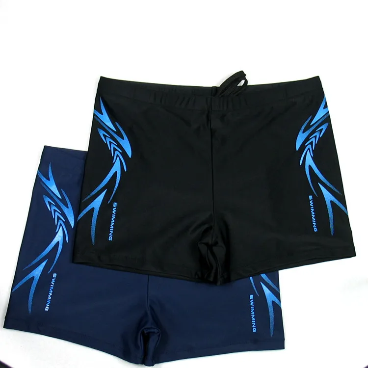 Mens Swimwear Swimming Boxer Shorts Trunks Male Swimsuits Sports Swim Briefs Surf Board Shorts Plus Size