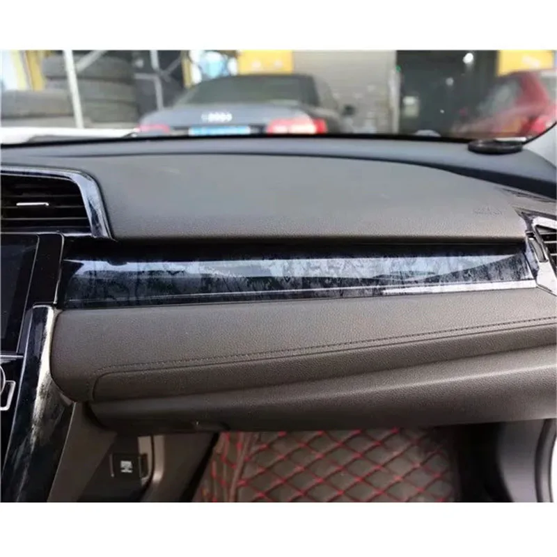 Центральный контроль передач отделка коробки ABS панель переключения крышка рамка наклейка для Honda Civic