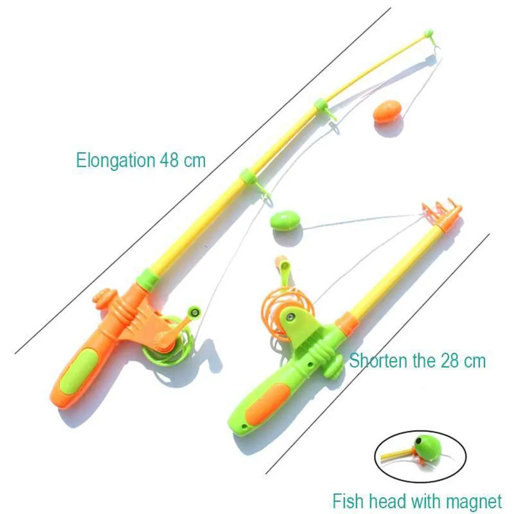 7 шт. магнитный, обучающий удочка для детской ванны, пластиковые игрушки для рыбалки, детские развивающие игрушки, игровая площадка, набор для рыбалки