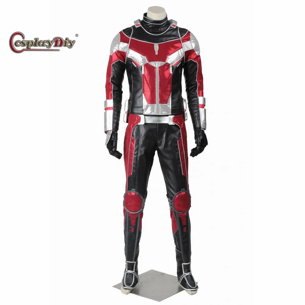

Cosplaydiy Captain America 3:Civil War Ant-Man Scott Lang Adult Men Cosplay Costume For Halloween Carnival Custom Made