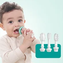 Mambo, детская учебная зубная щетка, Силиконовая зубная щетка, безопасная для детей, для прорезывания зубов, щетка для чистки языка, Прорезыватель для зубов, уход за зубами