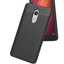Lychee Skin Pattern Soft Silicone Back Cover Case For Xiaomi Redmi 4 4A 4X 5X A1 Note 4 Pro 4X 5A Pro 6 Max 2 Mix 2 Back Case