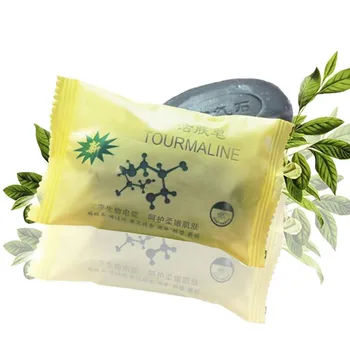 

50g Pimple Pore Removal Acne Treatment Tourmaline Soap Cleansing Whitening Moisturizing Soap Face Care Wash Soap Base SSwell